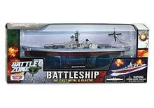 Load image into Gallery viewer, Battleship 9" Die-Cast Vehicle with 1 Plane