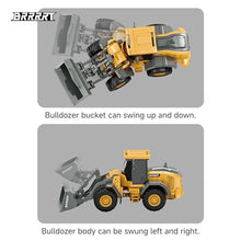 Load image into Gallery viewer, BRRRRT 1/64 RC Bulldozer Toy,Full Proportion RC Construction Vehicles Supports Pushing-Lifting-Moving (Bulldozer).