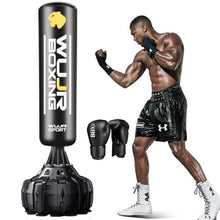Load image into Gallery viewer, 70'' Freestanding Punching Bag with Boxing Gloves Heavy Boxing Bag with Suction Cup Base for Adult Men Stand Kickboxing Bag