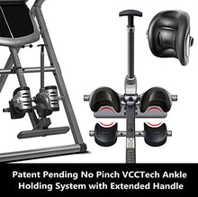 Load image into Gallery viewer, Innova ITX1200A Inversion Table with Adjustable Stretch Bars for Optimal Slope Inversion and Full Body Stretch, Silver/Black