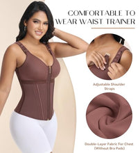Load image into Gallery viewer, SHAPSHE Waist Trainer for Women Corset Shapewear Belt Body Shaper Vest -Mocha L
