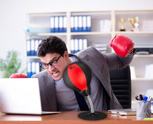 Load image into Gallery viewer, Tech Tools Stress Buster Desktop Punching Bag - Suctions to Your Desk, White Elephant Gifts for Coworker Men and Women, Heavy Duty Stress Relief Ball, Gag Gifts Funny Desk Accessories