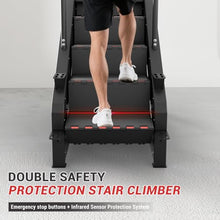 Load image into Gallery viewer, Stepper Machine, GMWD Stair Climber with LED Screen- Black