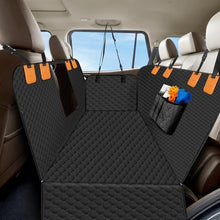 Load image into Gallery viewer, ZRRAJOY Dog Car Seat Cover for Back Seat, Waterproof Protector with Side Flaps, Scratchproof Hammock, Non-Slip Bottom for Cars/Trucks/SUVs (Black)