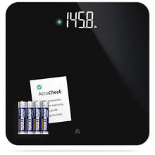 Load image into Gallery viewer, Greater Goods AccuCheck Digital Scale for Body Weight - Accurate Digital Bathroom Scale with High-Precision Sensors, Large Easy-to-Read Backlit Display, 400 lb Capacity, Auto Step-On (Black)