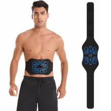 Load image into Gallery viewer, Ruszoaer FDA Cleared ABS Stimulator Muscle Toner, Ab Machine, Portable Abdominal Belt, Electronic Pulse Massager, Home Office Fitness Belt Workout Equipment (Black Blue)