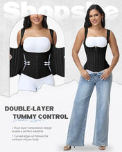 Load image into Gallery viewer, SHAPSHE Waist Trainers Corset Waist Cincher Sport Girdles for Women Waist - Black 3XL