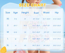 Load image into Gallery viewer, DOCUMO Girls One Piece Swimsuit Ruffle Quick Dry Bathing Suit for Kids 6-15Y, Tropical/Leopard/Tie Dye Printed Beach Swimsuit (Leopard, X-Large)