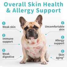 Load image into Gallery viewer, POPPAW Dog Allergy Relief Soft Chews - Immune Supplement for Seasonal Allergies - Support Paw Licking & Itch Relief, Skin & Gut Health with Probiotics, Omega-3 - Chicken Flavor, 90 Count