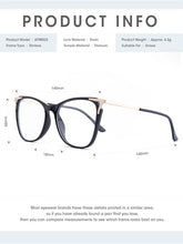 Load image into Gallery viewer, DOERAYM Blue Light Glasses for Women - Anti Glare Gaming and Computer Use with Comfort Fit (Resin, Black9123)
