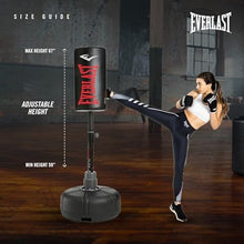 Load image into Gallery viewer, Everlast Freestanding Adjustable Punching Bag for Adults | Heavy Boxing Bag with Stand | Free Standing Punching Bag for Boxing, Muay Thai, MMA, Home Gym Training