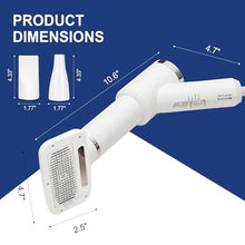 Load image into Gallery viewer, Portable Dog Hair Dryer with Brush – 300W, 3 Heat Settings, Professional, Overheat Protection for Small Medium Pets