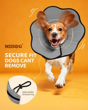 Load image into Gallery viewer, MIDOG Dog Cone Collar After Surgery, Soft Dog Cone Alternative to Stop Licking,Adjustable Elizabethan Recovery Cones for Small to Large Sized Dogs
