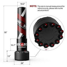 Load image into Gallery viewer, LEKÄRO Punching Bag 70" with Boxing Gloves, Heavy Boxing Bag with Stand for Adult Teens, Kickboxing Bag for MMA Muay Thai Fitness (Black red)