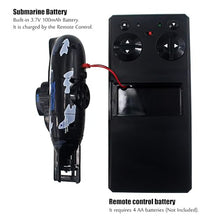 Load image into Gallery viewer, Tipmant Mini RC Submarine Remote Control Boat Ship Military Model Electric Water Toy- Black
