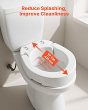 Load image into Gallery viewer, VEVOR Raised Toilet Seat, 300 lbs Load Capacity, 3.5-Inch Lift Height, Commode Elevated Toilet Seat Riser with Enlarged Opening for Seniors, Elderly, Handicap, Disabled, and Adults, Fits Round Bowl