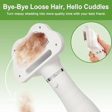 Load image into Gallery viewer, Professional Pet Grooming Dryer Brush – 3-in-1 Dog Blow Dryer with Slicker Brush, Adjustable Temp, Overheat Safe, Salon Quality