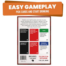 Load image into Gallery viewer, Do or Drink Redneck Edition - Rowdy Party Game with Outrageous Dares & Country Challenges Hilarious Drinking Card Game for Adults and Family, Tailgates, BBQs, Game Nights & Southern Fun