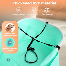 Load image into Gallery viewer, KITPLUS Portable Dog Bathtub, 5 Height Adjustable Dog Washing Station for Pet Shower and Grooming Foldable Bathing Tub with Storage & Anti-Slip Design for Small Large Dogs Cats
