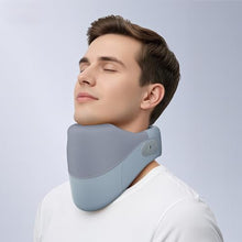 Load image into Gallery viewer, Yunari Cordless Neck Brace for Cervical Spine Posture Correction and Support, Patented Traction Device with Intelligent Adjust and Hot Compress, Neck Brace for Men and Women, (Gray, Medium)