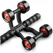 Load image into Gallery viewer, 2 Pack 4-Wheel Ab Roller Abdominal Exercise Roller for Six Pack Abs, Core Workout Trainer