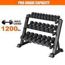 Load image into Gallery viewer, 3 Tier Dumbbell Rack, 1200LBS Heavy Duty Weight Rack for Home Gym- Dumbbell Rack Stand Only