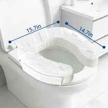 Load image into Gallery viewer, XYRONICA Toilet Seat Riser Cushion, 2 Inch Soft Padded Toilet Seat Cushion for Seniors, Plush Top with Easy-Clean Leather Cover, Adds Comfort and Height for Low Toilets, Mobility Support