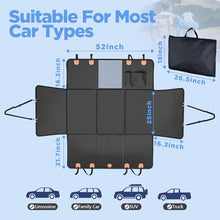 Load image into Gallery viewer, MYJAQI Back Seat Extender for Dogs, Waterproof Dog Car Seat Cover for Back Seat with Hard Bottom, 2026 Upgraded Material, Anti Scratch, Safer, Easy to Use and Clean, Holds 400lbs
