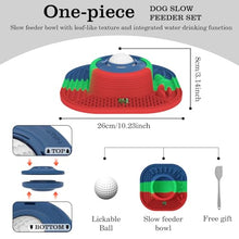 Load image into Gallery viewer, JOJDZD Dog Lick Bowl with Interactive Rolling Ball & Slow Feeder, Colorful