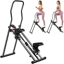 Load image into Gallery viewer, BODYWAKER Vertical Climber, Pro Stair Stepper for Full-Body Workout, Compact & Foldable Cardio Exercise Stair Climber with Extended Step Range, Improved & Adjustable Handlebar & Pedals.