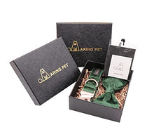 Load image into Gallery viewer, ARING PET Dog Collars with Bowtie-Velvet Dog Bow tie Collar, Adjustable Dark Green Dog Collar