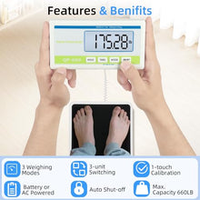 Load image into Gallery viewer, Medical Scale for Body Weight, 660lb Medical Grade Floor Scale