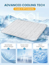Load image into Gallery viewer, Mora Pets Dog Cooling Mat Pet Cooling Pad for Dogs & Cats Q-Max>0.5, Breathable Washable Self Cool Dog Mat for Indoor Floors, Crate, Sofa & Outdoor Use, Non Gel Summer Ice Silk Cold Pad Medium 36x27