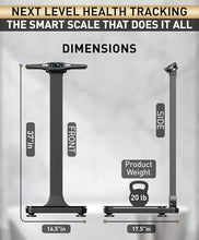 Load image into Gallery viewer, Homerz Smart Scale – Bend-Free Smart Scale with BMI, Body Fat, Muscle Mass, Full Body Composition Scale with Digital Weight Tracking, Body Scan Scale with Handle, Body Fat Scanner