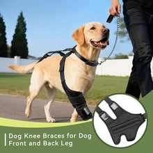 Load image into Gallery viewer, Dog Knee Brace for Back Leg, Adjustable Dog Leg Brace for Torn ACL Hind Leg Support, Joint Stability, Injury Recovery, Pain Relief, Dogs Rear Leg Wrap Harness Set with Collar and Leash (Medium)