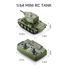 Load image into Gallery viewer, BRRRRT 1/64 RC Battle Tank Set,Remote Control Military Vehicles with Infrared Shoot,RC Tank That Shoots