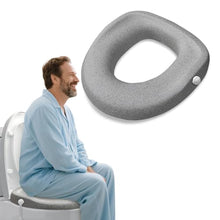 Load image into Gallery viewer, ZXMOBY Comfort Toilet Seat Riser, Ergonomic Slope Design for Easier Sit-to-Stand, No-Tool Portable Aid for Seniors, Post-Surgery, Bariatric, Fits Standard/Elongated Toilets, with Cleaning Tablets