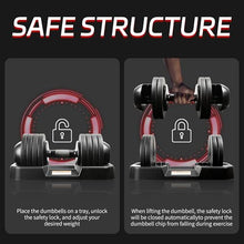Load image into Gallery viewer, BOCHPOWER Adjustable Dumbbells Set of 2,Free Weights Dumbbells Set,52 lbs pair for Men/Women Gym Equipment for Home Strength Training Equipment(2 Box)