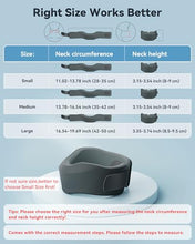 Load image into Gallery viewer, Neck Brace for Sleeping, for Relief Neck Pain and Provide Support Soft Cervical Collar, Neck Support Keep Vertebrae Stable & Aligned Relief of Cervical Spine Pressure Gray (Medium Size)