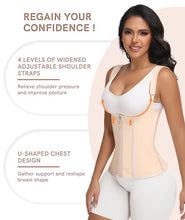Load image into Gallery viewer, Figninget Waist Trainer Corset For Women,Tummy Control Sports Girdle- Beige 2XL