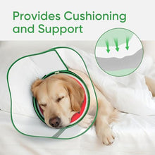 Load image into Gallery viewer, Sponge Dog Cone Collar, Dog Donut Collar After Surgery with Clear Shield, Adjustable Soft Cone for Dogs to Stop Licking-Comfy Cone for Large Medium Small Dogs (Watermelon,XL)