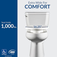 Load image into Gallery viewer, Bemis Assurance 3" Raised Toilet Seat for Seniors, Therapist Preferred for Safety, Secure Hinges, Clean Shield Guard, Elongated, White