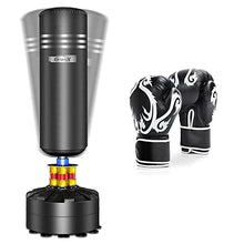 Load image into Gallery viewer, Dripex Freestanding Punching Bag 69''- 182lb Heavy Boxing Bag with Stand for Adult Youth - Men StandingBoxing Bags for Home Gym, with Gloves