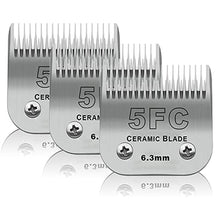 Load image into Gallery viewer, 5FC Dog Grooming Ceramic Blades,Compatible with Andis,Oster A5,Wahl KM10