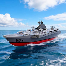 Load image into Gallery viewer, Ssccgym Remote Controlled Warship Battleship Aircraft Carrier 10km/h 4WD 2.4G RC Boat On Water Lakes Pools Exhibits Models