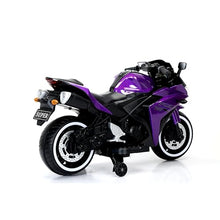 Load image into Gallery viewer, Electric Ride-On Motorcycle for Kids with 12V Motor, Training Wheels, Manual Throttle