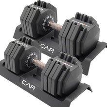 Load image into Gallery viewer, CAP Barbell 55 lb Pair of Adjustable Dumbbells with Full Rotation Copper Handle