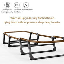 Load image into Gallery viewer, Portable Camping Cot with 450LBS Capacity, Thick Memory Foam Mattress, Folding Bed for Adults, Comfortable Outdoor Sleeping Solution, 70.9in Length