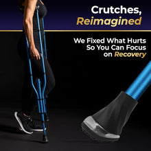 Load image into Gallery viewer, Adult Crutches for Walking with Comfortable Underarm Pads and Ergonomic Grips