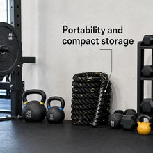 Load image into Gallery viewer, Fitvids Battle Rope 1.5Inch 2 Inch Diameter Poly Dacron 30 FT – 40 FT – 1.5-Inch, 30FT – Black
